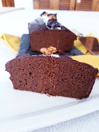 cake au chocolat cuit à la vapeur et vegan