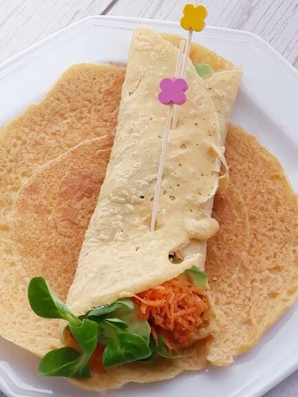 Galettes à la farine de pois chiches sans gluten et vegan